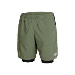 Ropa De Correr New Balance Printed Accelerate pacer 7in 2in1 Shorts